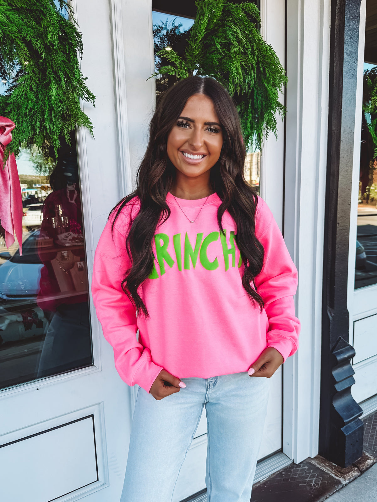 Grinchy Puff Sweatshirt