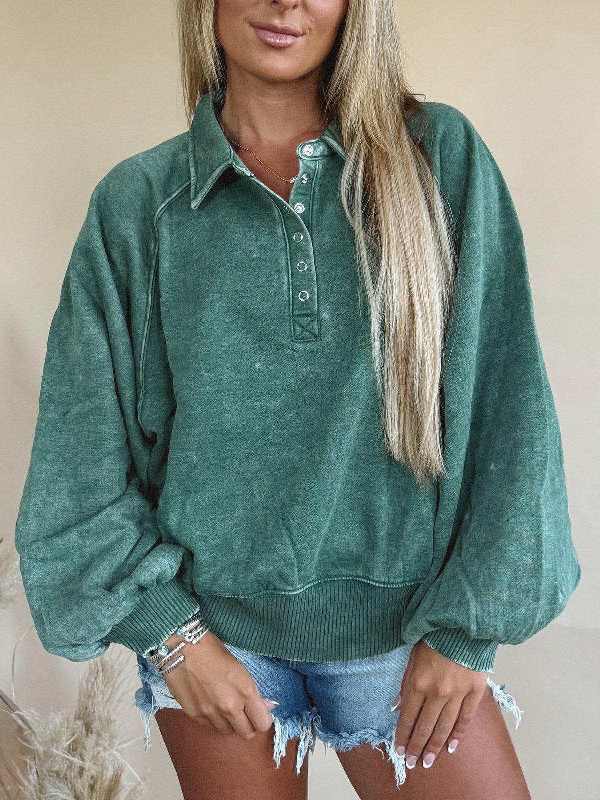Addy Sweatshirt in Dark Green