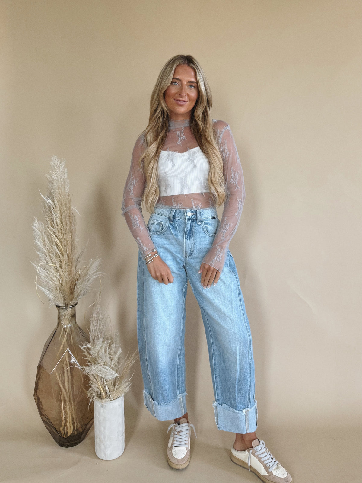Lindy Top in Grey