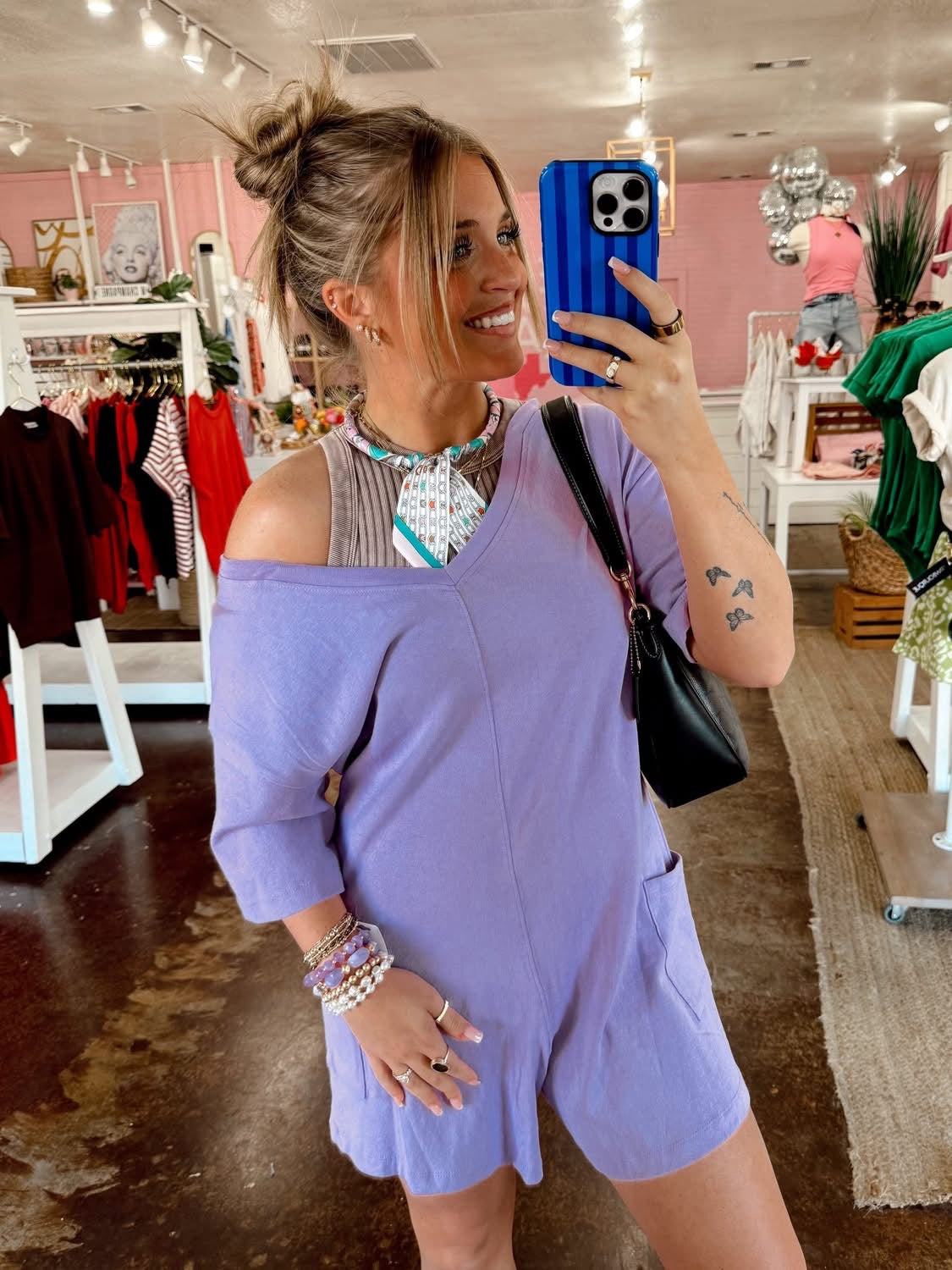 Remmie Romper in Lavender