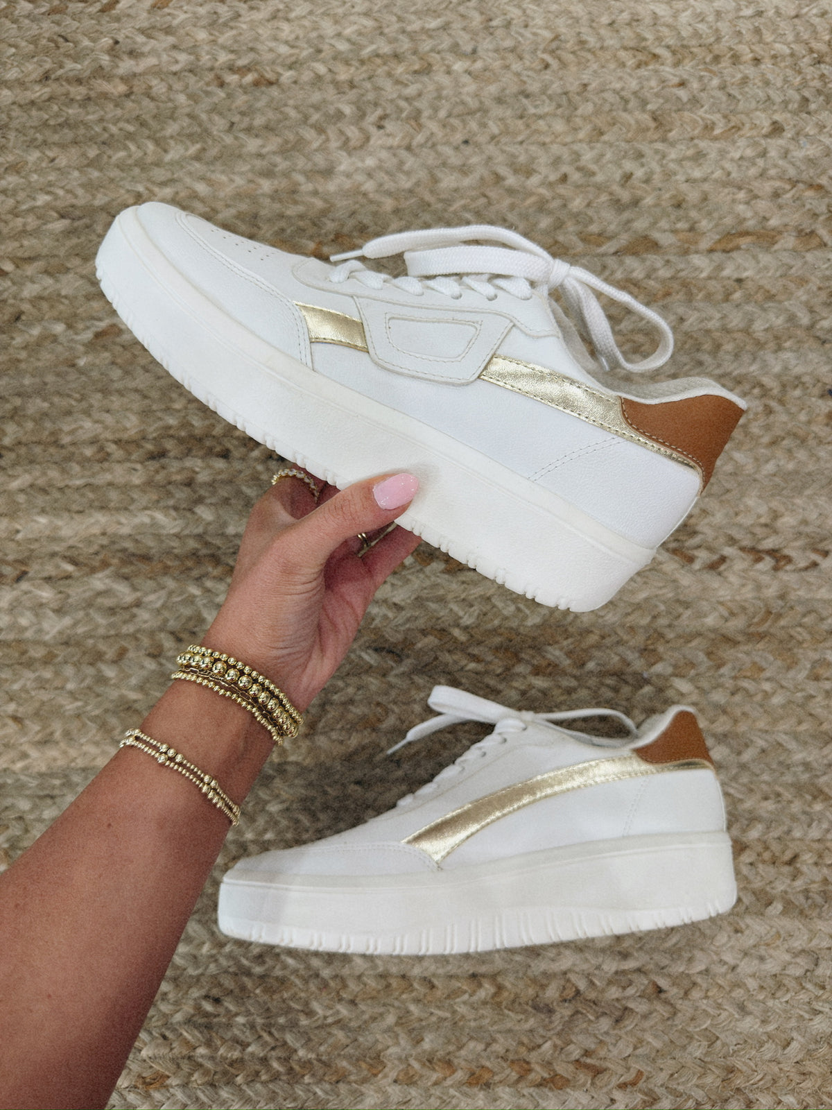 Ivy Sneaker in Gold