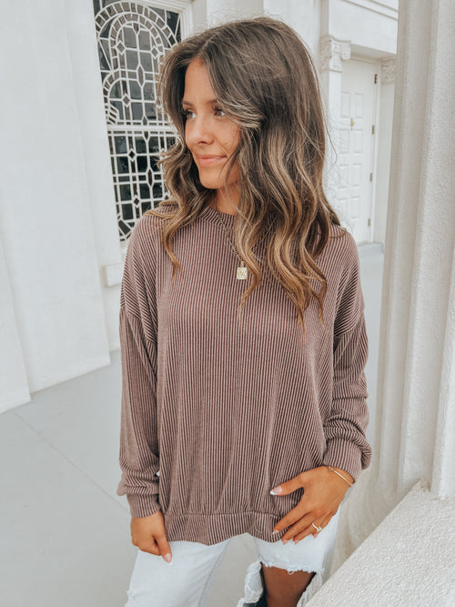 Gabi Top in Mocha