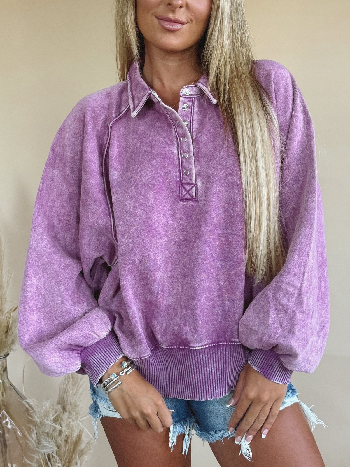 Addy Sweatshirt in Plum