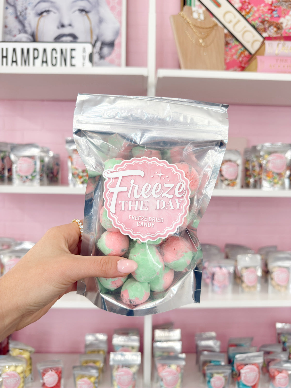 Freeze Dried Watermelon Taffy - Large