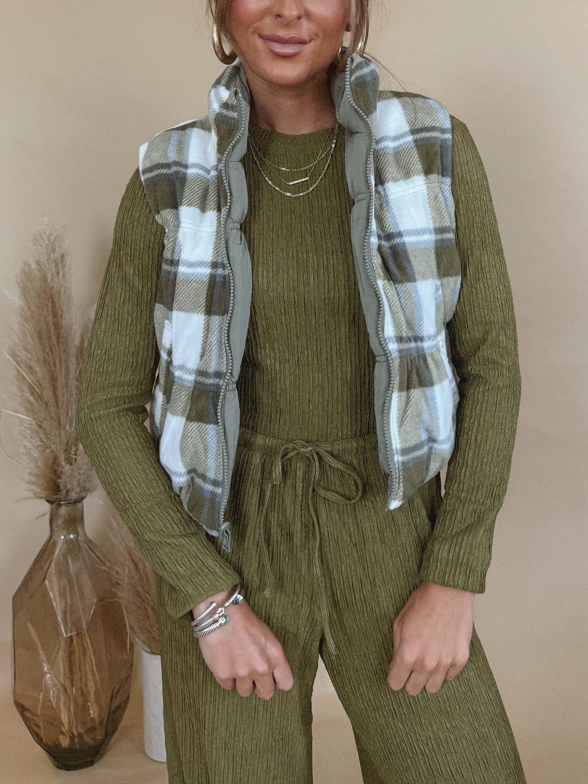 Velma Vest in Olive