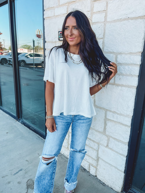 Mila Top in Ivory