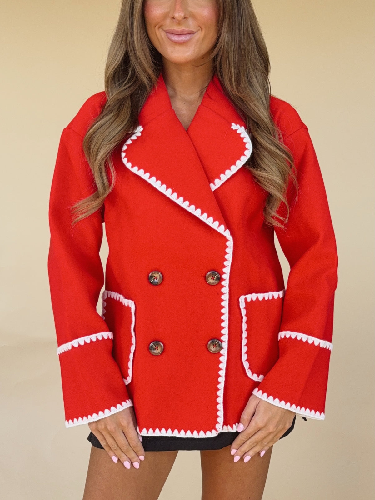 Hannah Jacket in Red