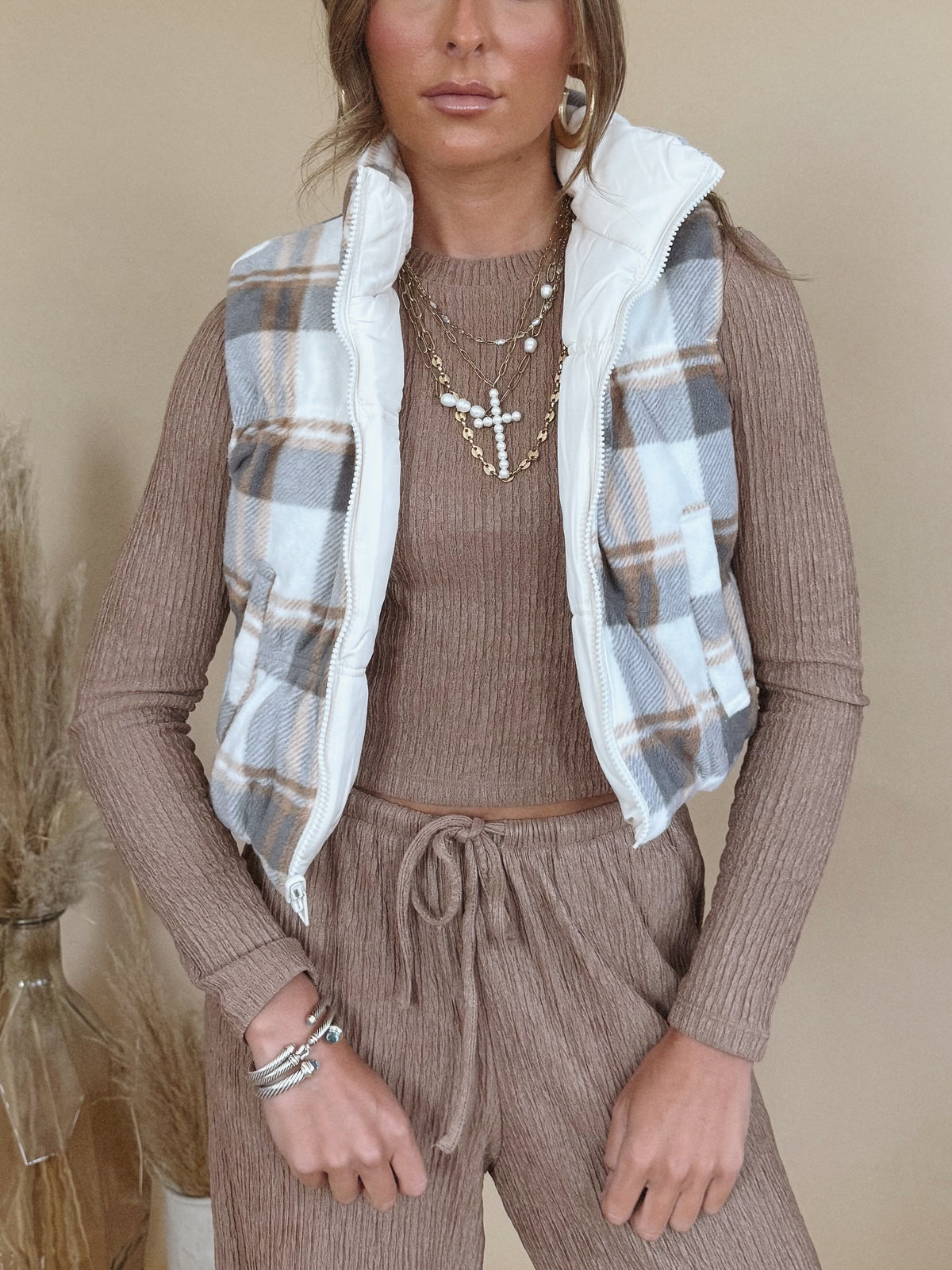 Velma Vest in Grey
