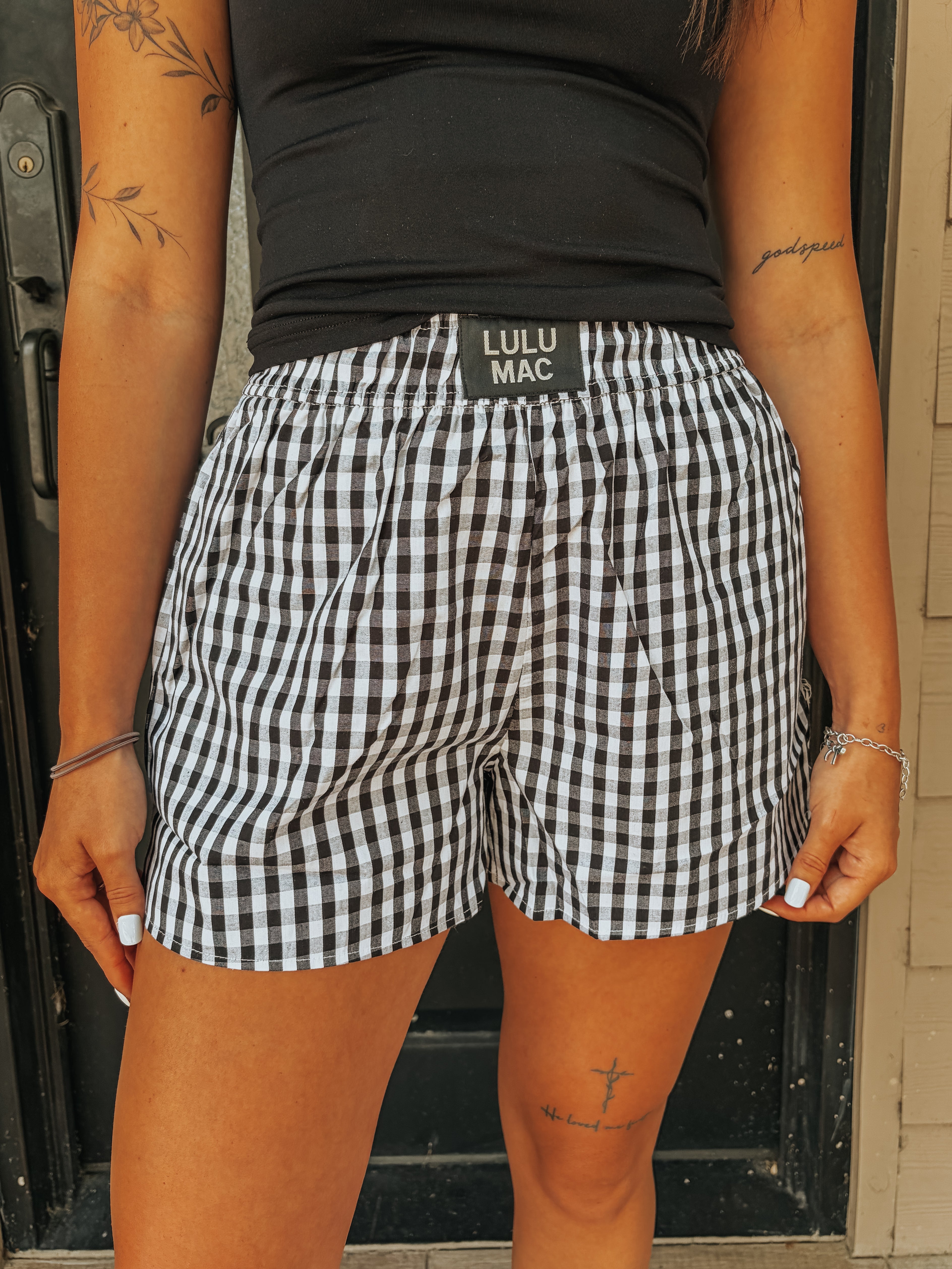Jasmine Shorts in Black Gingham – The Rancher's Wife Boutique