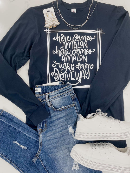 Here Comes Amazon Long-Sleeve Tee