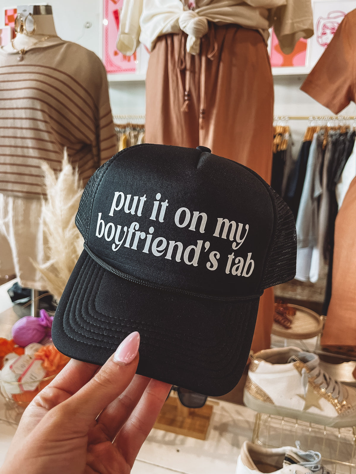 Boyfriend’s Tab Trucker Hat