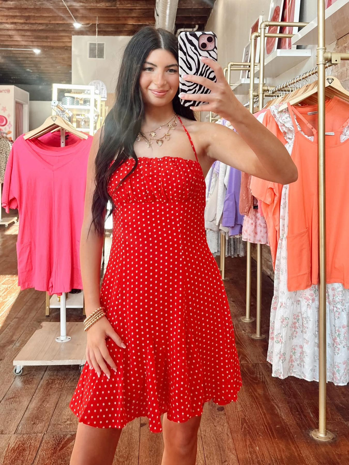 Yulinda Dress in Red
