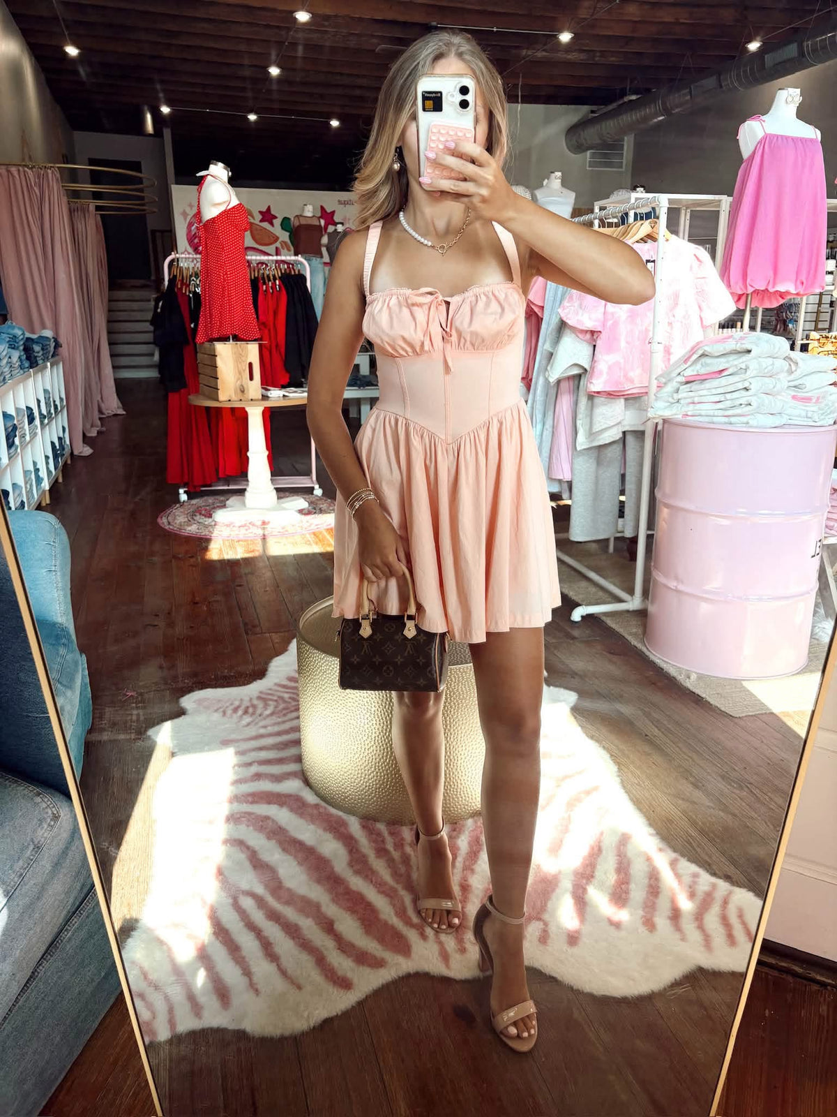 Peach Dress