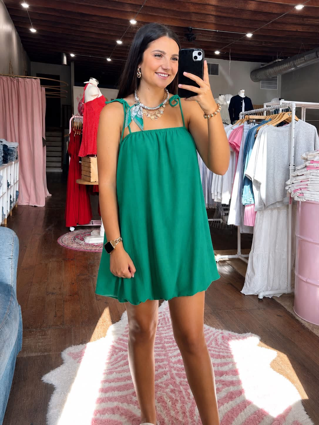Albany Dress in Green