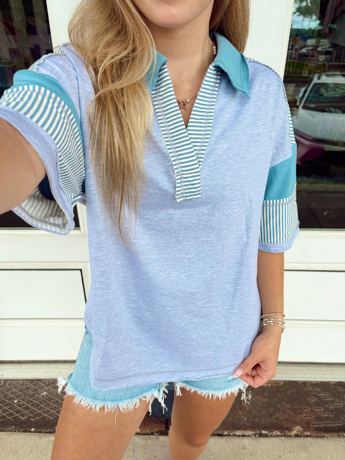 The Natasha Top in Grey