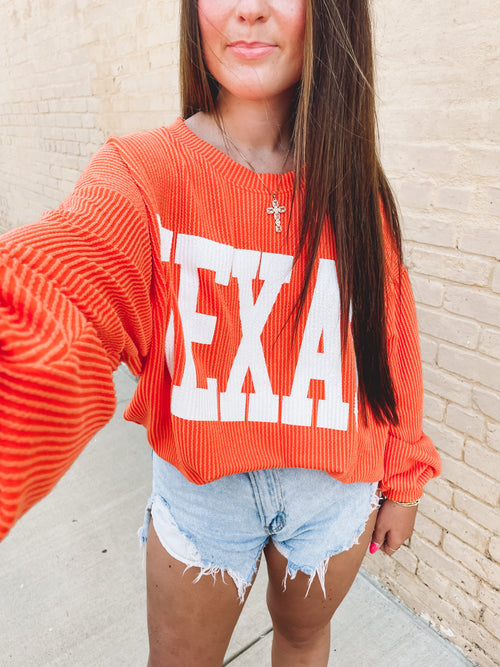 Riley Sweatshirt in Orange