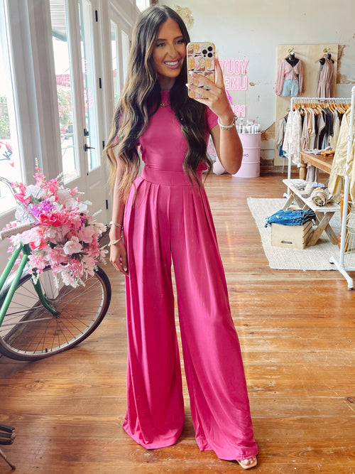 Margie 2 Piece Set in Hot Pink
