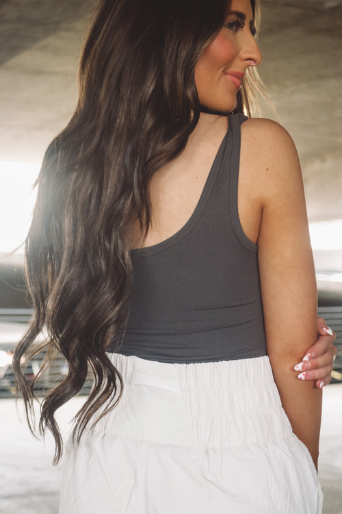 Daisy Bodysuit in Ash Grey
