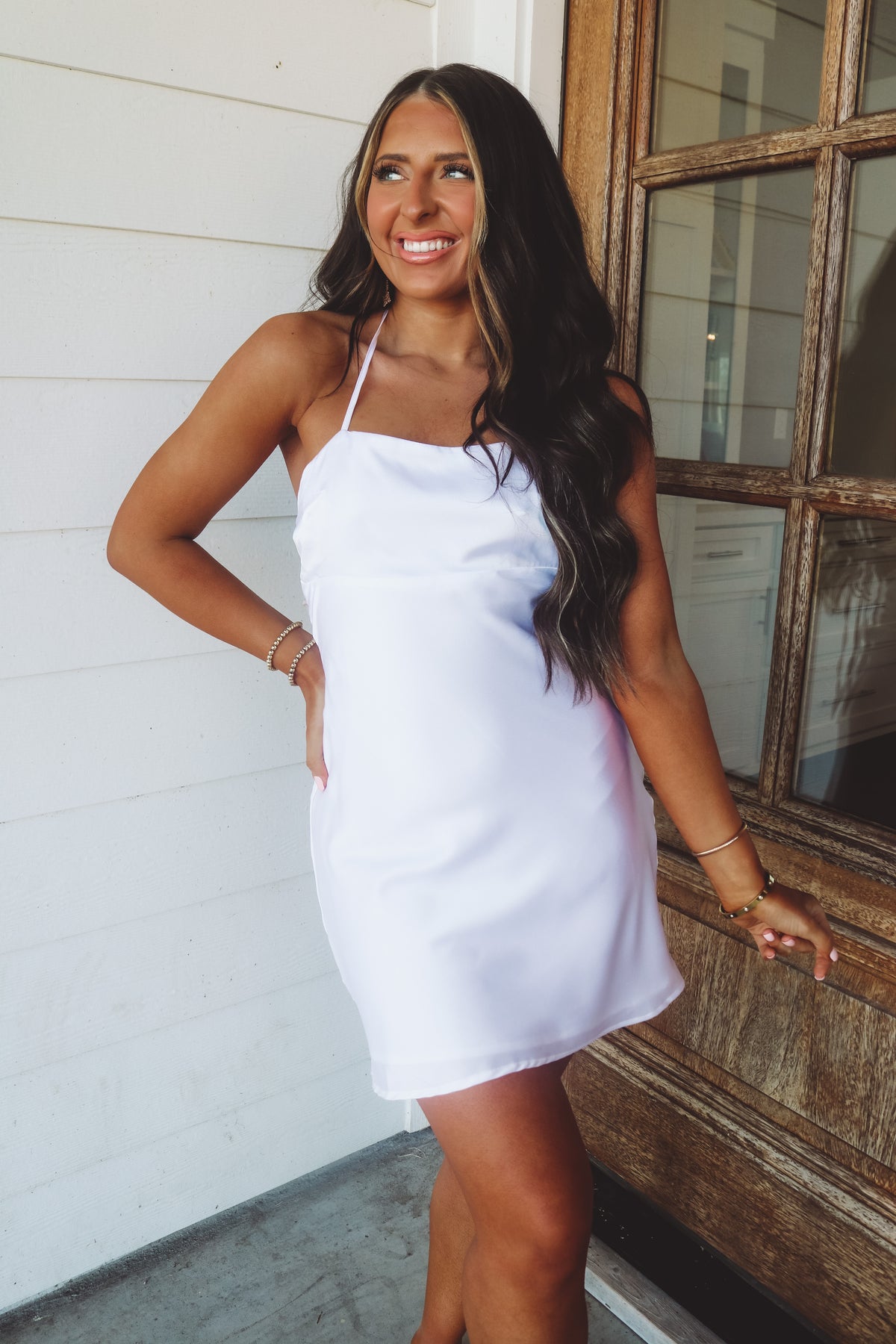 Alessia Dress in White