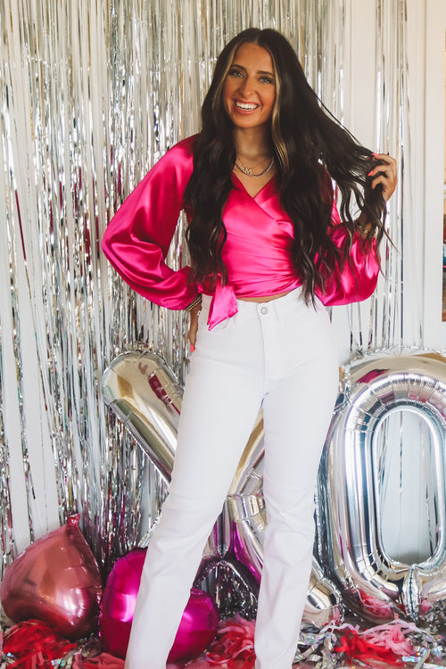 Christabel Top in Fuchsia