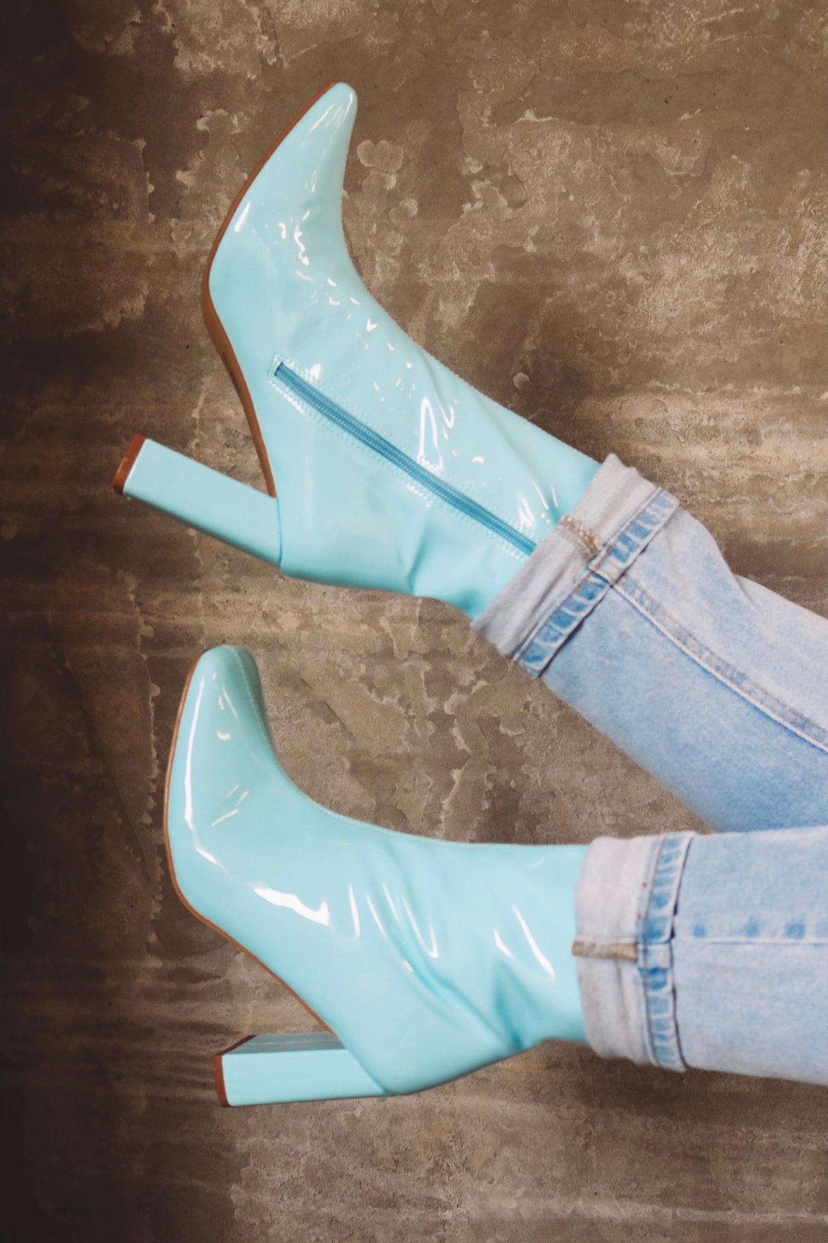 Belinda Booties in Blue